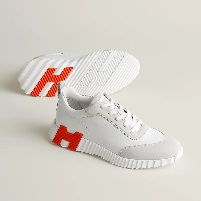 Hermès Sneakers Wit Oranje